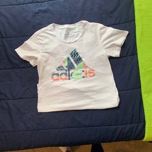 Adidas multicolor t shirt